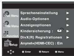 SAMSUNG DVD-1080PR - Setup-MENU verwenden - 1