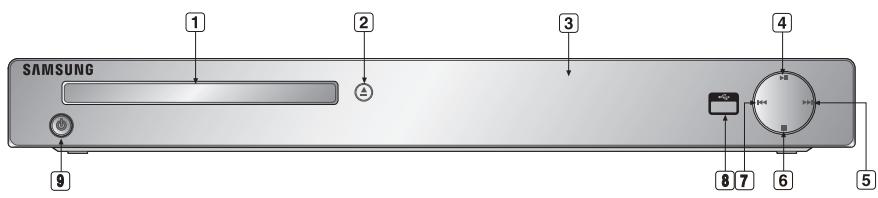 SAMSUNG DVD-1080PR - Front Panel Controls - 1