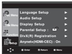 SAMSUNG DVD-1080PR - Using the Setup Menu - 1