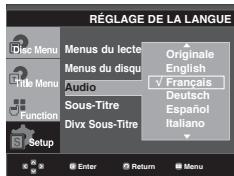 SAMSUNG DVD-1080PR - Utilisation de la langue audio - 1