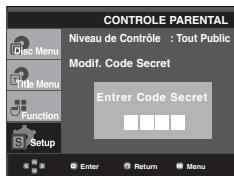 SAMSUNG DVD-1080PR - Changement du mot de passer - 4