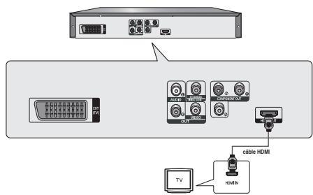 SAMSUNG DVD-1080PR - Connexion à un téléviseur (prise HDMI) - 1
