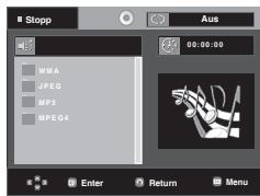 SAMSUNG DVD-1080PR - Clips-MENU für MP3/WMA/JPEG/MPEG4/CD Audio - 1