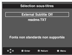 SAMSUNG DVD-1080PR - Utilisation du bouton SUBTITLE (DVD/MPEG4) - 2