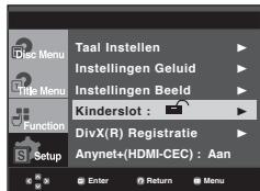 SAMSUNG DVD-1080PR - Het classificatieniveau instellen - 2