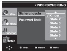 SAMSUNG DVD-1080PR - Alterseinstufung einstellen - 5