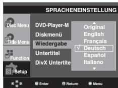 SAMSUNG DVD-1080PR - Audio-Sprache wahlen - 1