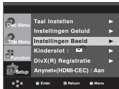 SAMSUNG DVD-1080PR - De beeldopties instellen - 1