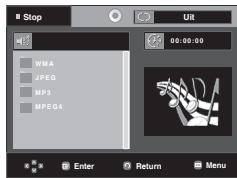 SAMSUNG DVD-1080PR - Menu Clips voor MP3/WMA/JPEG/MPEG4/CD Audio - 1