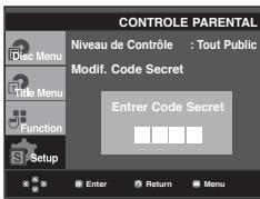 SAMSUNG DVD-1080PR - Configuration du niveau d'évaluation - 4