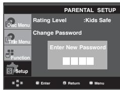SAMSUNG DVD-1080PR - Changing the Password - 5