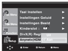 SAMSUNG DVD-1080PR - Anynet+(HDMI-CEC) instellen - 3
