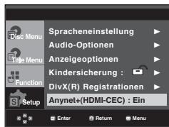 SAMSUNG DVD-1080PR - Einrichten des Anynet+(HDMI-CEC) - 2