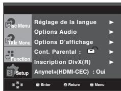 SAMSUNG DVD-1080PR - Configuration du niveau d'évaluation - 1