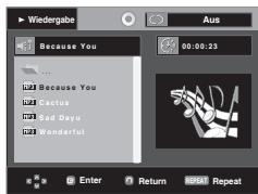 SAMSUNG DVD-1080PR - MP3/WMA/CD Audio-Dateien wiedergeben - 1