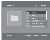 SAMSUNG DVD-C510 - Menu Clips para MP3/WMA/ JPEG/ MPEG4/CD Audio - 1