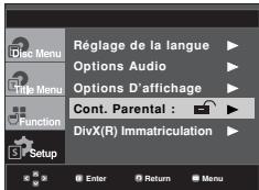SAMSUNG DVD-F1080W - Configuration du niveau d'évaluation - 2