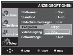 SAMSUNG DVD-F1080W - ④ TV-System - 1