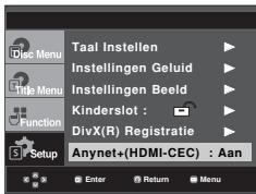 SAMSUNG DVD-F1080W - Anynet+(HDMI-CEC) instellen (alleen DVD-F1080) - 2
