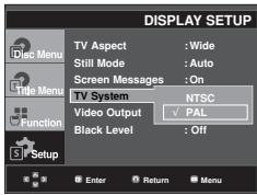 SAMSUNG DVD-F1080W - ④ TV System - 1