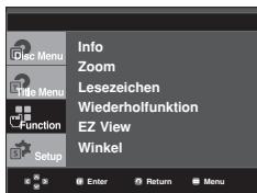 SAMSUNG DVD-F1080W - Funktionsmenü verwenden (DVD) - 1
