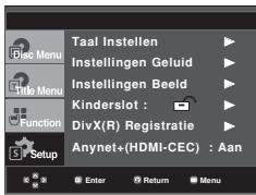 SAMSUNG DVD-F1080W - Het instellingenmenu gebruiken - 2