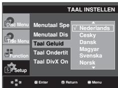 SAMSUNG DVD-F1080W - Taalkeuze geluidsspoor - 1