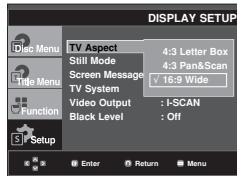 SAMSUNG DVD-F1080W - ① TV Aspect - 1
