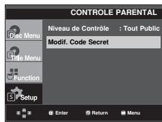 SAMSUNG DVD-F1080W - Changement du mot de passe - 3