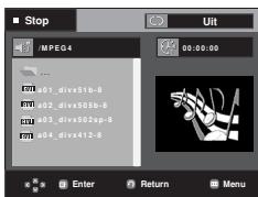 SAMSUNG DVD-F1080W - Functie MPEG4 afspelen - 1