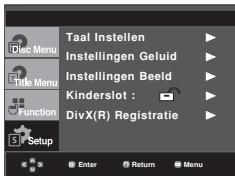 SAMSUNG DVD-F1080W - Het instellingenmenu gebruiken - 1