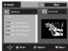 SAMSUNG DVD-F1080W - Fonction lecture de fichiers MPEG4 - 1