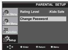SAMSUNG DVD-F1080W - Changing the Password - 3