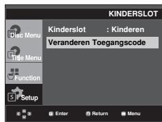 SAMSUNG DVD-F1080W - De toegangscode wijzigen - 3