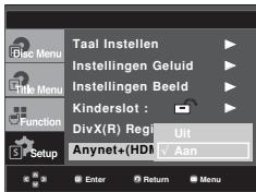 SAMSUNG DVD-F1080W - Anynet+(HDMI-CEC) instellen (alleen DVD-F1080) - 3