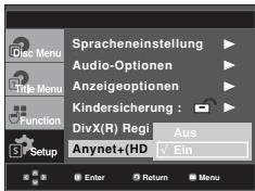 SAMSUNG DVD-F1080W - Einrichten des Anynet+ (HDMI-CEC) (nur DVD-F1080) - 3