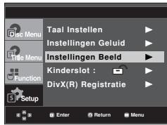 SAMSUNG DVD-F1080W - De beeldopties instellen - 1