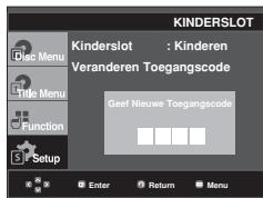SAMSUNG DVD-F1080W - De toegangscode wijzigen - 5