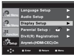 SAMSUNG DVD-F1080W - Setting Up the Display Options - 2