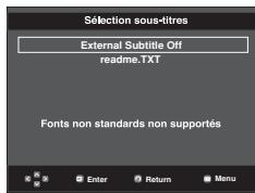 SAMSUNG DVD-F1080W - Utilisation du bouton SUBTITLE (DVD/MPEG4) - 2