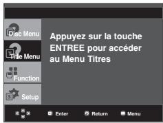 SAMSUNG DVD-F1080W - Utilisation du menu Titres - 1