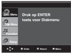 SAMSUNG DVD-F1080W - Het Disc Menu (Diskmenu) gebruiken - 1