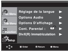 SAMSUNG DVD-F1080W - Configuration du niveau d'évaluation - 1