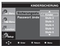 SAMSUNG DVD-F1080W - Alterseinstufung einstellen - 5
