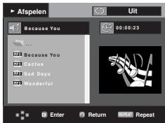 SAMSUNG DVD-F1080W - MP3/WMA/CD Audio afspelen - 1