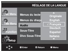 SAMSUNG DVD-F1080W - Utilisation de la langue audio - 1