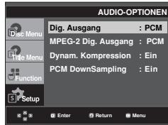 SAMSUNG DVD-F1080W - Tonwiedergabeoptionen einstellen - 2