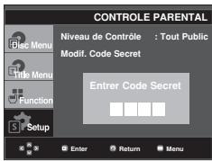 SAMSUNG DVD-F1080W - Configuration du niveau d'évaluation - 4