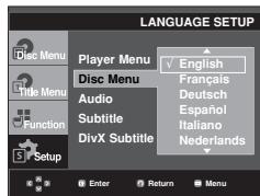 SAMSUNG DVD-F1080W - Using the Disc Menu Language - 1