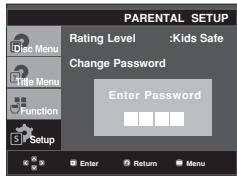 SAMSUNG DVD-F1080W - Changing the Password - 4